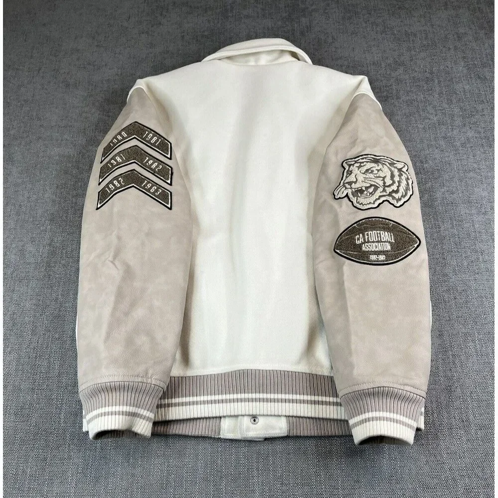 *NWT* Abercrombie & Fitch Echo Park Football Varsity Bomber Letterman Jacket (S) - Picture 3 of 16